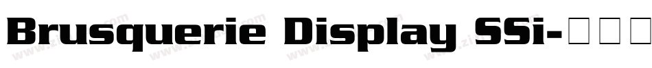 Brusquerie Display SSi字体转换